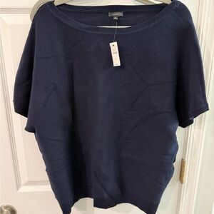 Talbots Dark Blue Short Sleeve Top